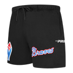 MLB ATLANTA BRAVES SOUVENIR SHORT EN FILET POUR HOMME (NOIR)