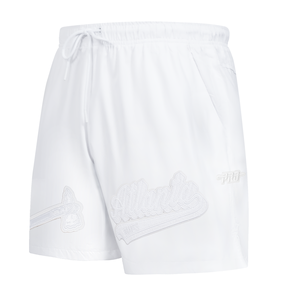 MLB ATLANTA BRAVES WHITE OUT SHORT TISSÉ POUR HOMME (BLANC)