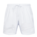 MLB ATLANTA BRAVES WHITE OUT SHORT TISSÉ POUR HOMME (BLANC)