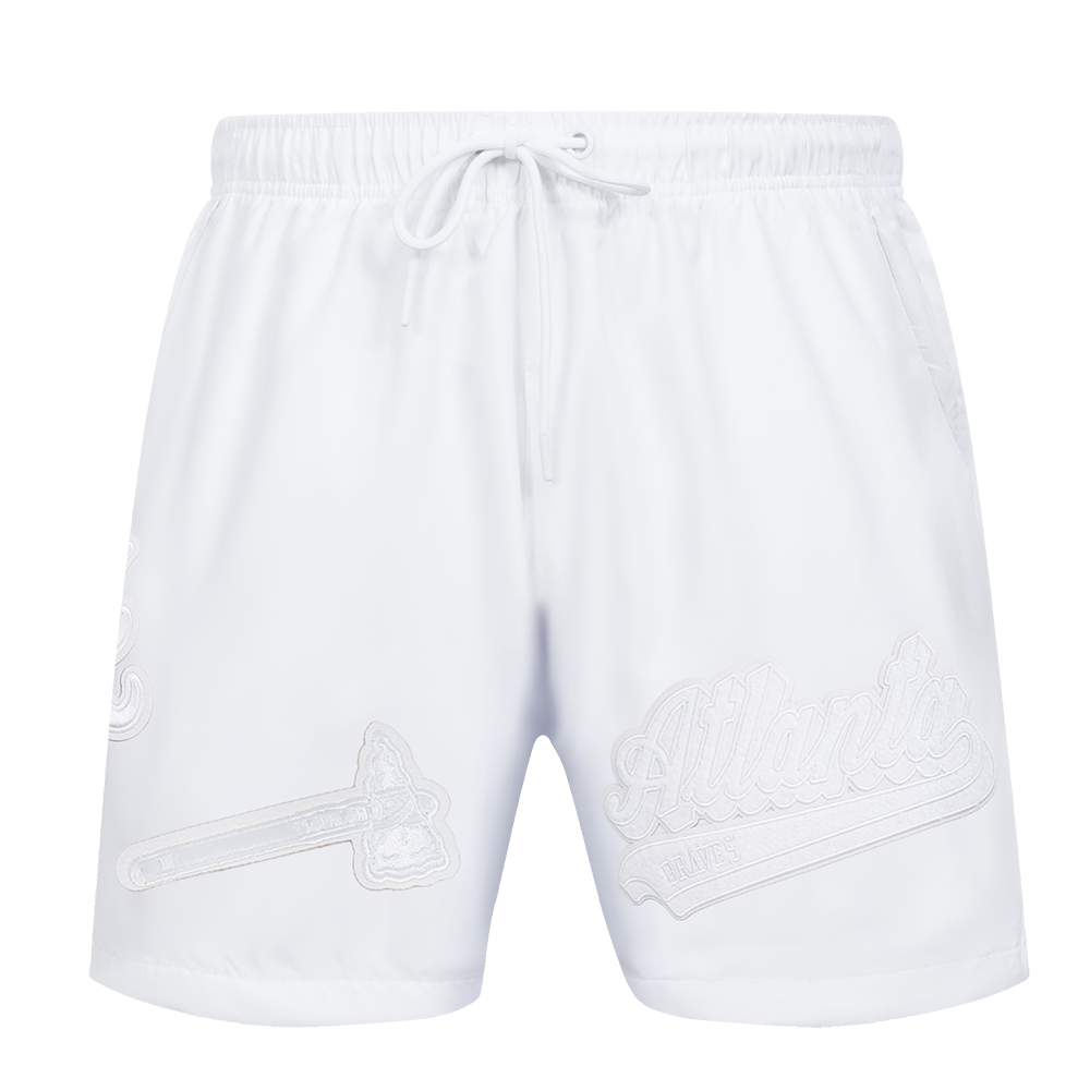 MLB ATLANTA BRAVES WHITE OUT SHORT TISSÉ POUR HOMME (BLANC)