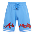 MLB ATLANTA BRAVES CLASSIC CHENILLE MEN'S SHORT (UNIVERSITY BLUE)