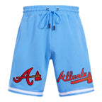 MLB ATLANTA BRAVES CLASSIC CHENILLE MEN'S SHORT (UNIVERSITY BLUE)