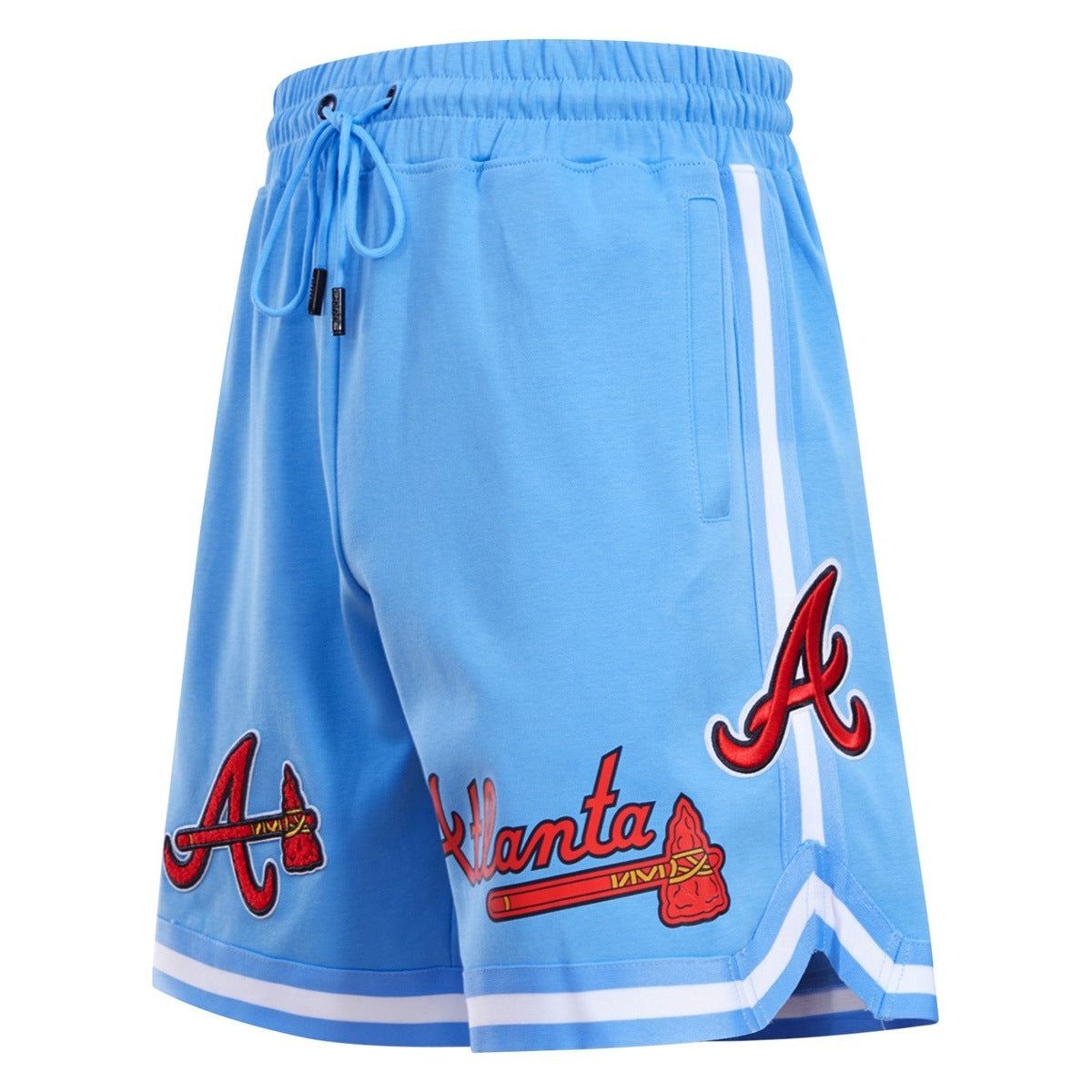 MLB ATLANTA BRAVES CLASSIC CHENILLE SHORT POUR HOMME (BLEU UNIVERSITÉ)