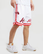 MLB ATLANTA BRAVES CLASSIC CHENILLE MEN'S SHORT (WHITE)