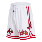 MLB ATLANTA BRAVES CLASSIC CHENILLE MEN'S SHORT (WHITE)
