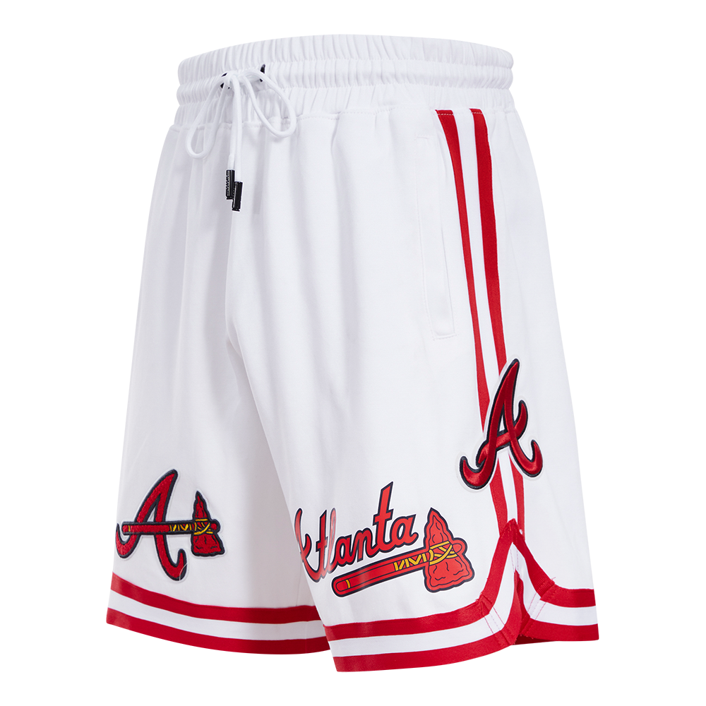 MLB ATLANTA BRAVES CLASSIC CHENILLE MEN'S SHORT (WHITE)