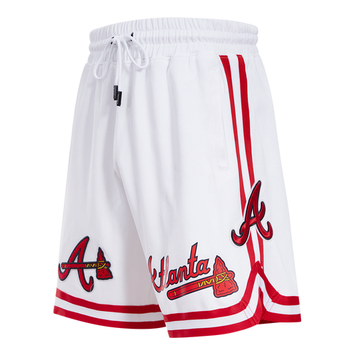 MLB ATLANTA BRAVES CLASSIC CHENILLE MEN'S SHORT (WHITE)