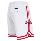 MLB ATLANTA BRAVES CLASSIC CHENILLE MEN'S SHORT (WHITE)