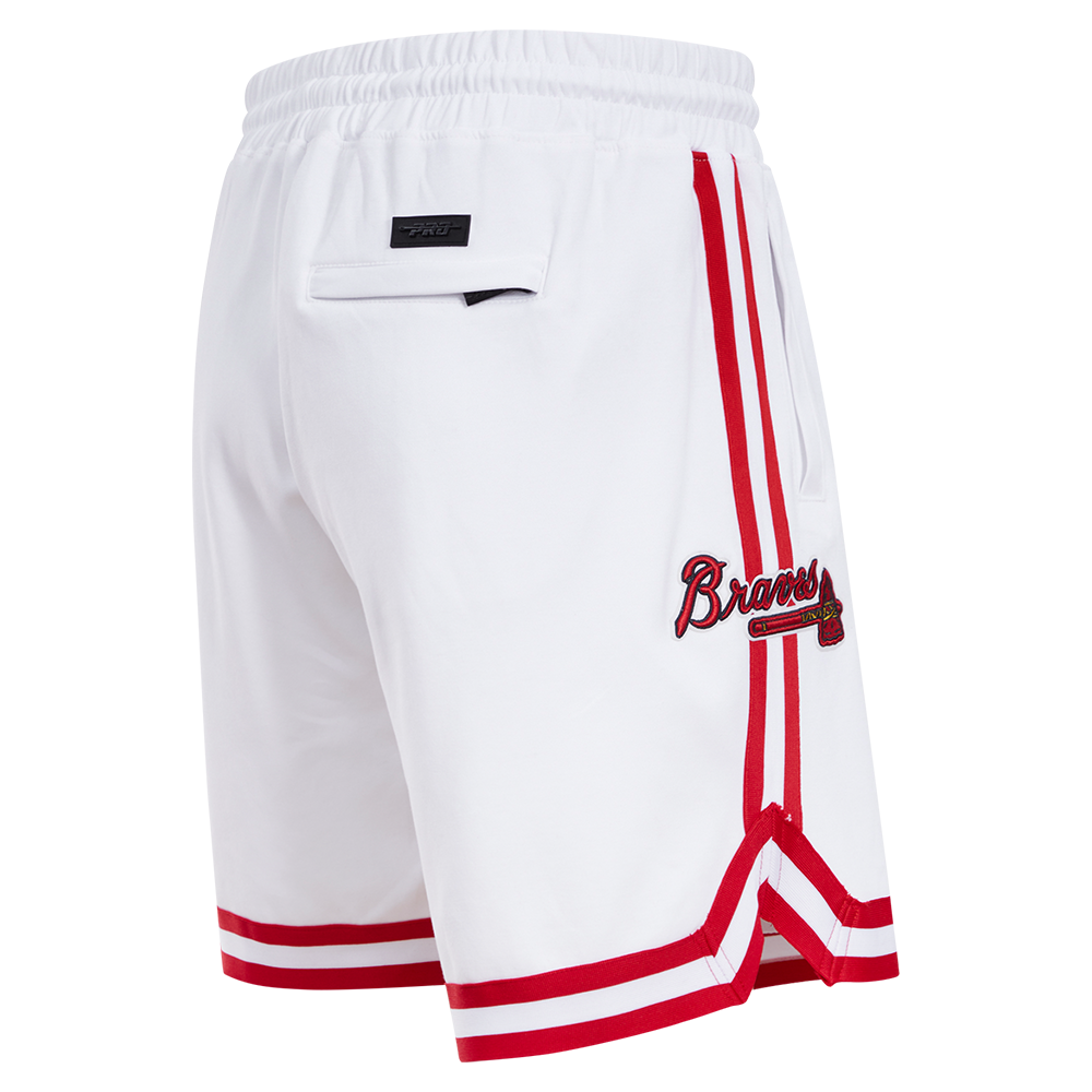 MLB ATLANTA BRAVES CLASSIC CHENILLE MEN'S SHORT (WHITE)