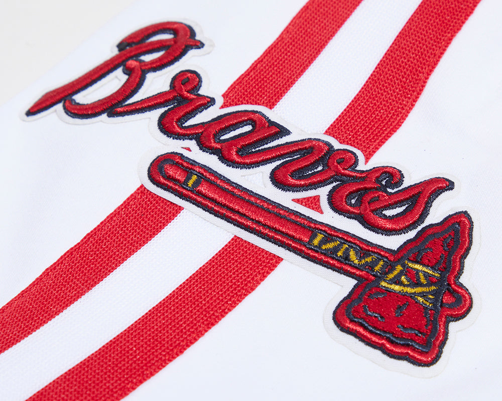 MLB ATLANTA BRAVES CLASSIC CHENILLE MEN'S SHORT (WHITE)
