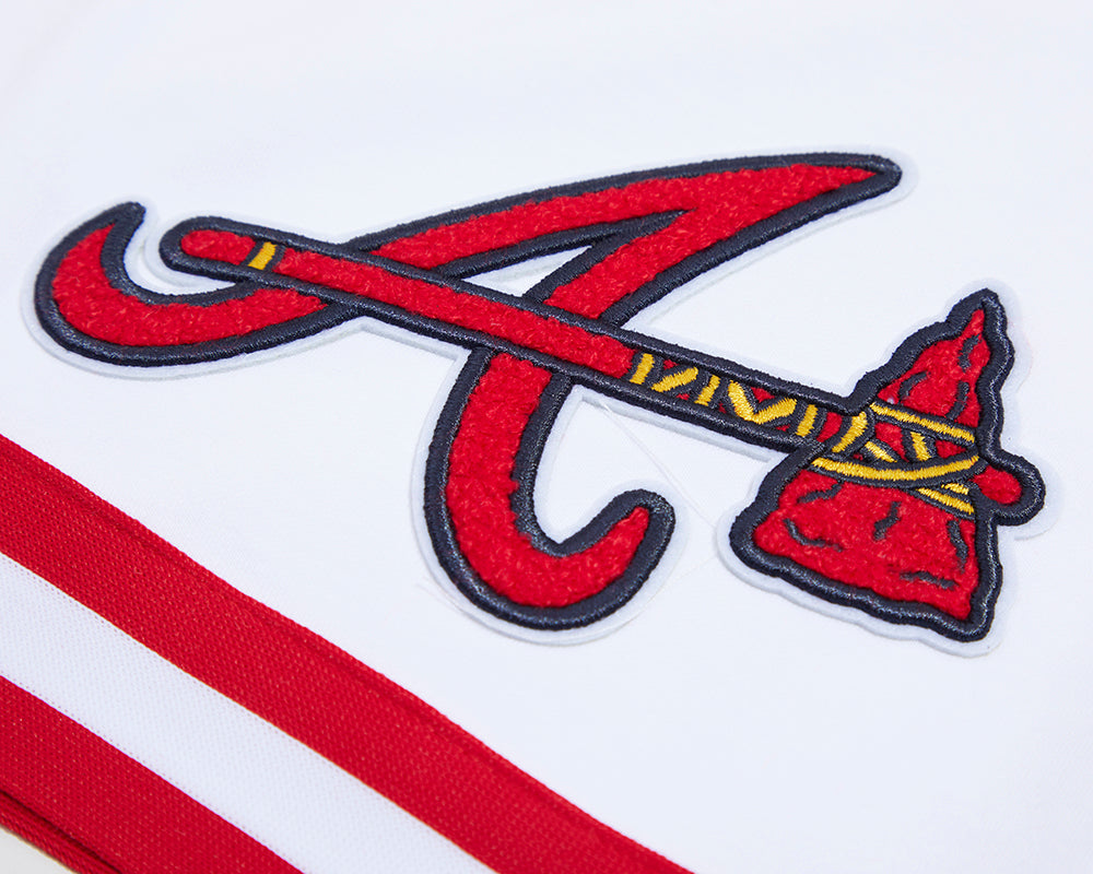 MLB ATLANTA BRAVES CLASSIC CHENILLE MEN'S SHORT (WHITE)