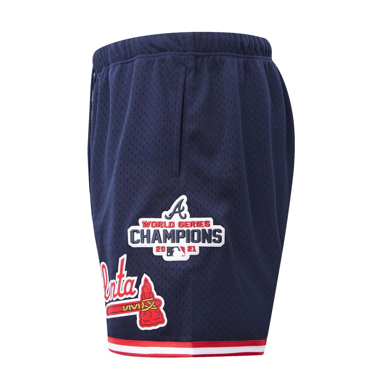 MLB ATLANTA BRAVES LOGO MEN'S MESH SHORT (MIDNIGHT NAVY)