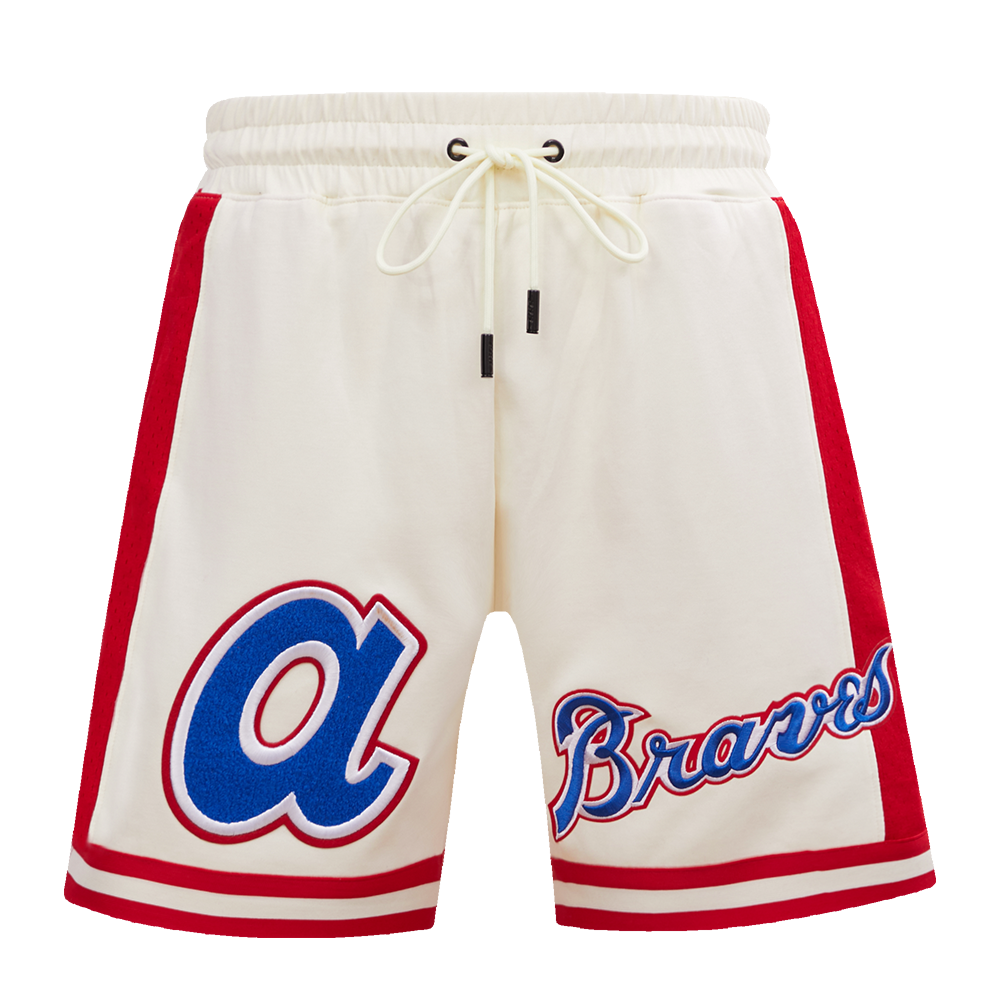 MLB ATLANTA BRAVES RETRO CLASSIC SHORT 2.0 POUR HOMME (COQUILLE D'ŒUF/ROUGE)