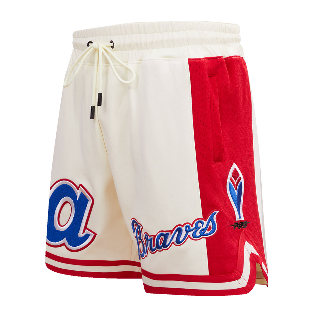 MLB ATLANTA BRAVES RETRO CLASSIC SHORT 2.0 POUR HOMME (COQUILLE D'ŒUF/ROUGE)