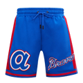 MLB ATLANTA BRAVES RETRO CLASSIC SHORT 2.0 POUR HOMME (BLEU ROYAL/ROUGE)