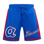 MLB ATLANTA BRAVES RETRO CLASSIC SHORT 2.0 POUR HOMME (BLEU ROYAL/ROUGE)