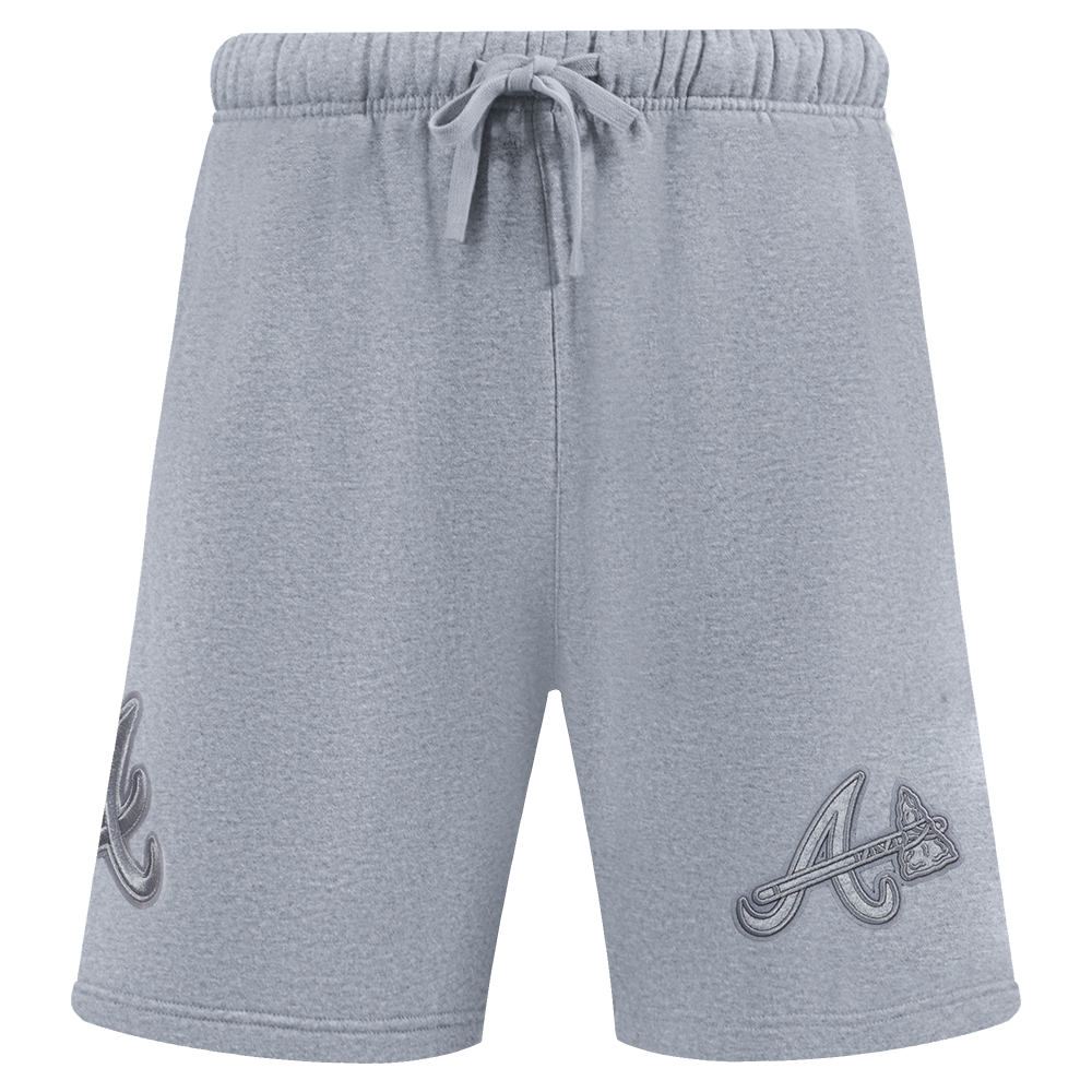 MLB ATLANTA BRAVES NEUTRAL MEN'S  FLC SHORT (DARK HEATHER GRAY)