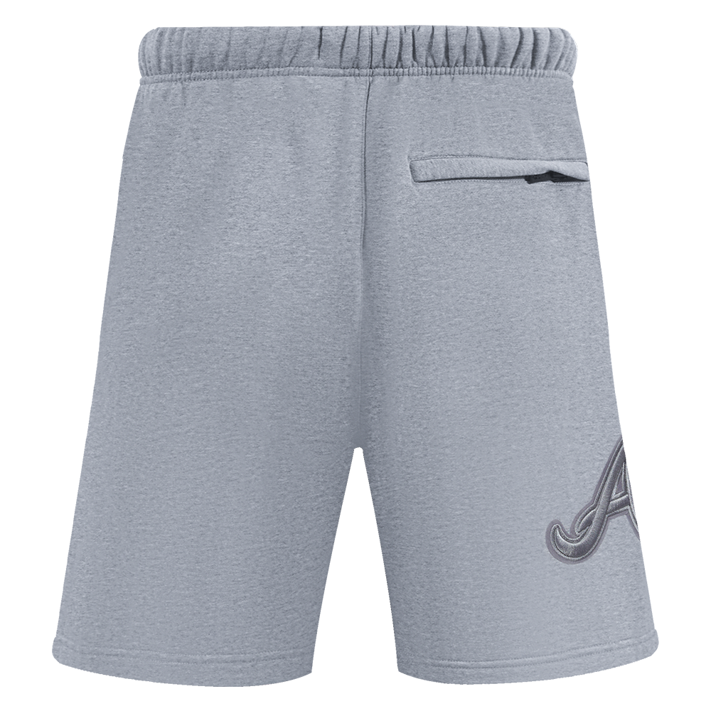 MLB ATLANTA BRAVES NEUTRAL MEN'S  FLC SHORT (DARK HEATHER GRAY)
