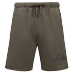 MLB ATLANTA BRAVES NEUTRAL SHORT EN MOLLETON POUR HOMME (TAUPE FONCÉ)
