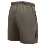 MLB ATLANTA BRAVES NEUTRAL SHORT EN MOLLETON POUR HOMME (TAUPE FONCÉ)