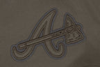 MLB ATLANTA BRAVES NEUTRAL SHORT EN MOLLETON POUR HOMME (TAUPE FONCÉ)