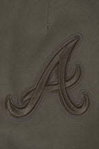 MLB ATLANTA BRAVES NEUTRAL SHORT EN MOLLETON POUR HOMME (TAUPE FONCÉ)