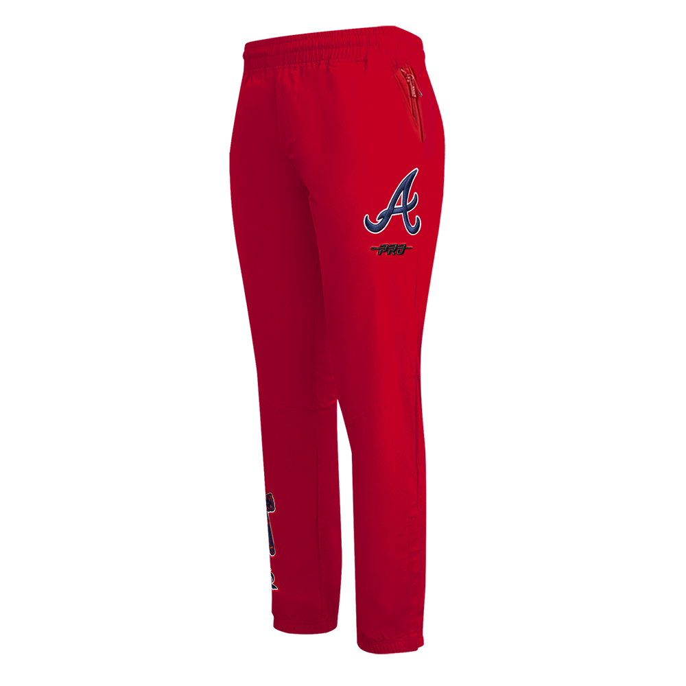 MLB ATLANTA BRAVES CLASSIC WIND SUIT PANTALON TISSÉ POUR HOMME (ROUGE)