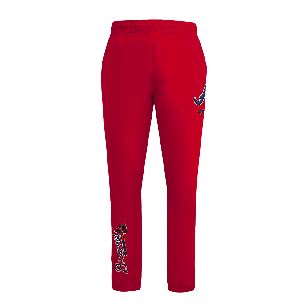 MLB ATLANTA BRAVES CLASSIC WIND SUIT PANTALON TISSÉ POUR HOMME (ROUGE)