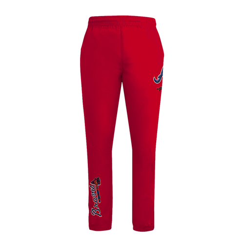 MLB ATLANTA BRAVES CLASSIC WIND SUIT MEN'S WOVEN PANT (RED)