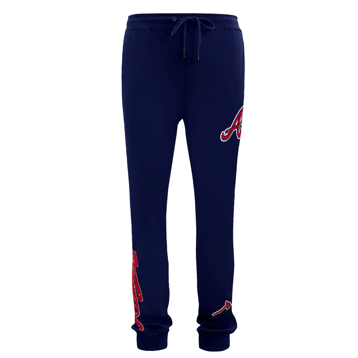 MLB ATLANTA BRAVES CLASSIC CHENILLE PANTALON JOGGER POUR HOMME (MARINE MINUIT)