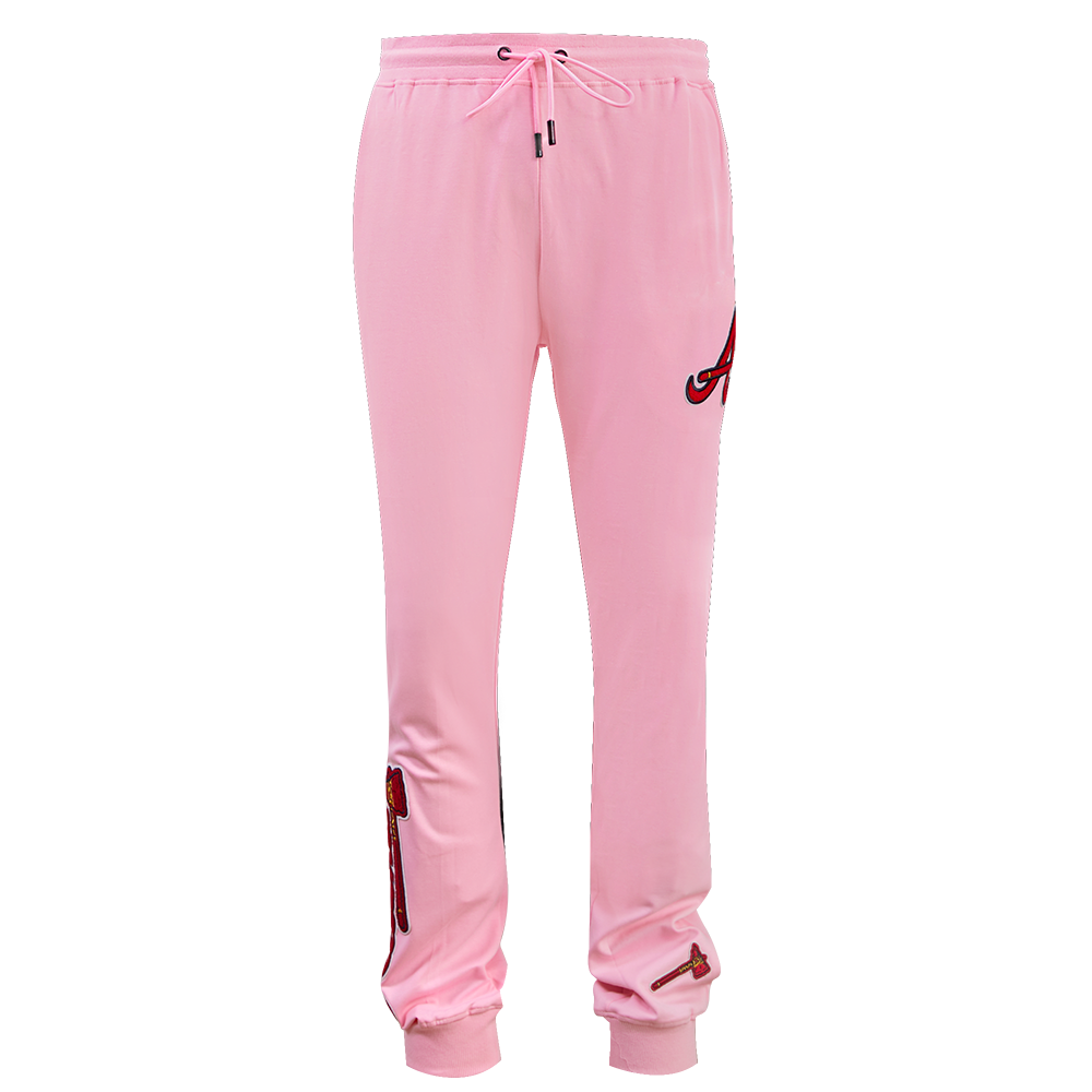 MLB ATLANTA BRAVES CLASSIC CHENILLE MEN'S JOGGER (PINK)