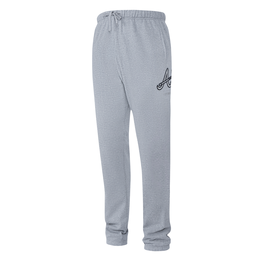 MLB ATLANTA BRAVES NEUTRAL MEN'S  FLC SWEATPANT (DARK HEATHER GRAY)