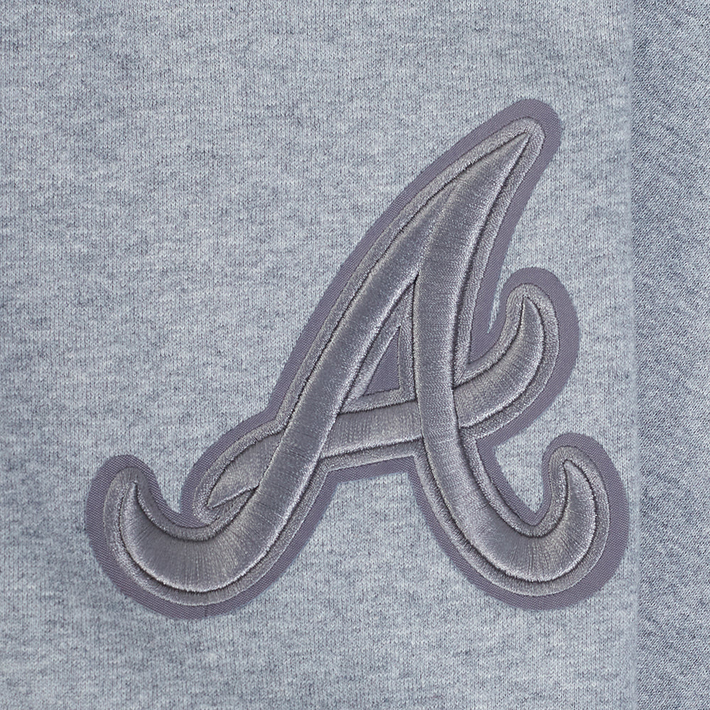 MLB ATLANTA BRAVES NEUTRAL MEN'S  FLC SWEATPANT (DARK HEATHER GRAY)