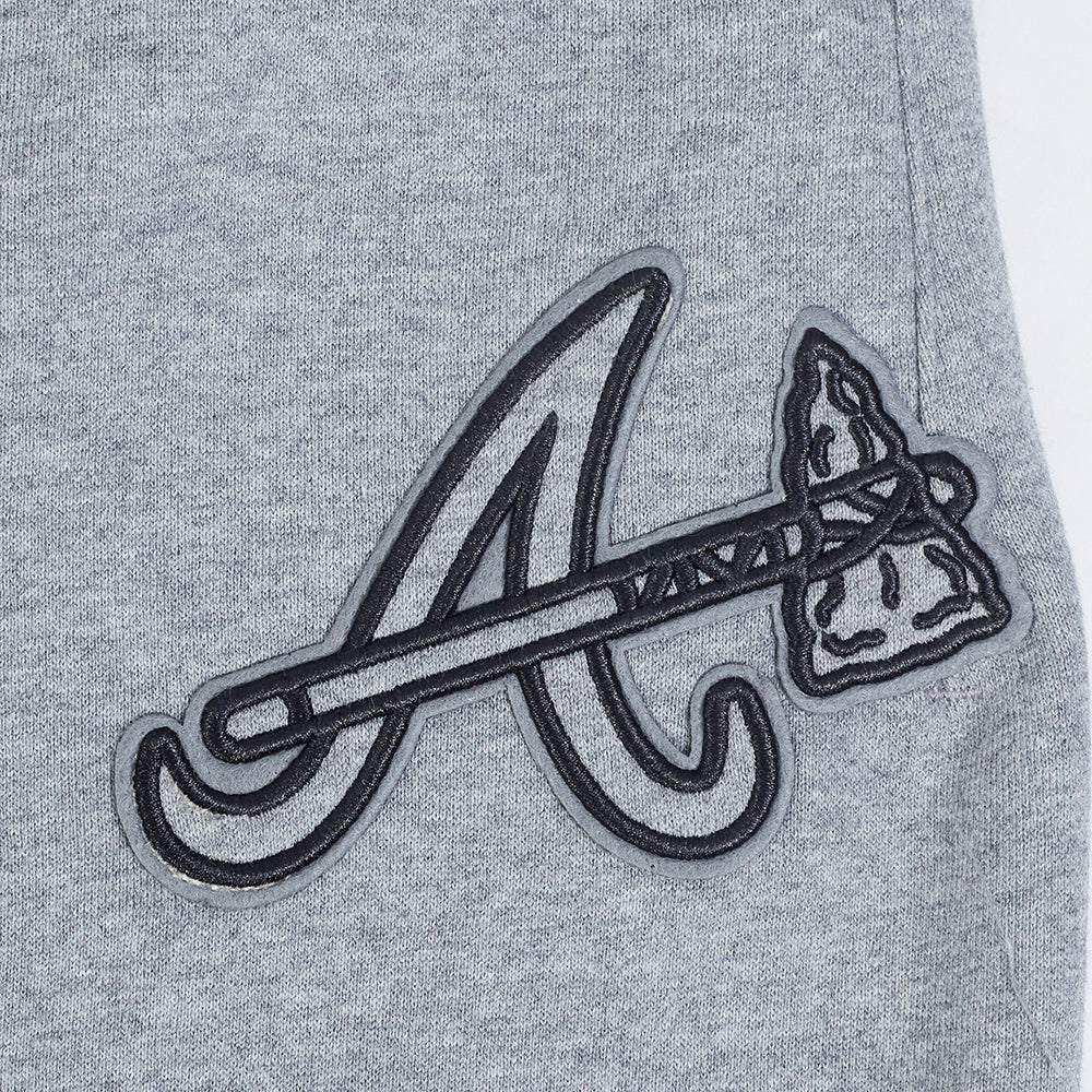 MLB ATLANTA BRAVES NEUTRAL MEN'S  FLC SWEATPANT (DARK HEATHER GRAY)