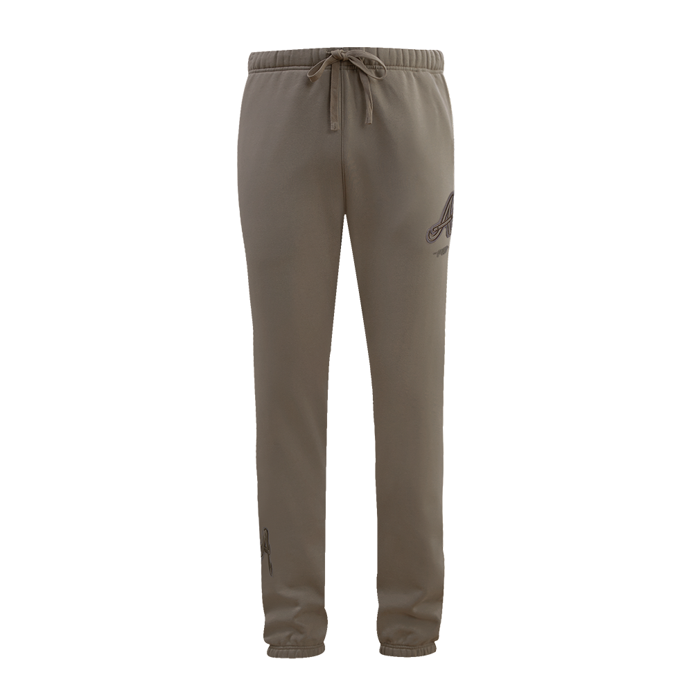 MLB ATLANTA BRAVES NEUTRAL MEN'S  FLC SWEATPANT (DARK TAUPE)