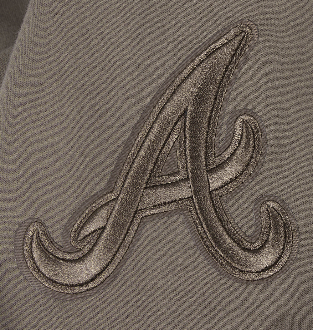 MLB ATLANTA BRAVES NEUTRAL MEN'S  FLC SWEATPANT (DARK TAUPE)