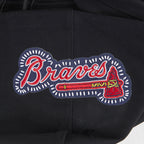 MLB ATLANTA BRAVES DIY PICK STITCH CHANDAIL À CAPUCHON EN MAILLE DOUBLE POUR HOMME (NOIR)