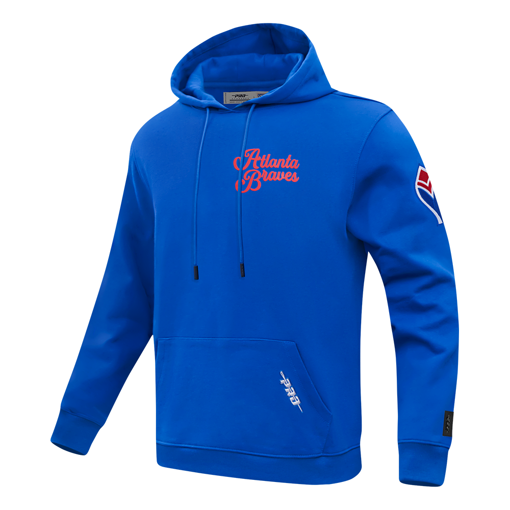 MLB ATLANTA BRAVES SOUVENIR MEN'S FLC PO HOODIE (ROYAL BLUE)