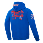 MLB ATLANTA BRAVES SOUVENIR MEN'S FLC PO HOODIE (ROYAL BLUE)
