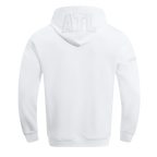 MLB ATLANTA BRAVES WHITE OUT CHANDAIL À CAPUCHON EN MAILLE DOUBLE POUR HOMME (BLANC)