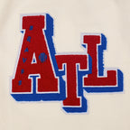 MLB ATLANTA BRAVES BEST OF MEN'S DROP SHOULDER FLC PO HOODIE (EGGSHELL)