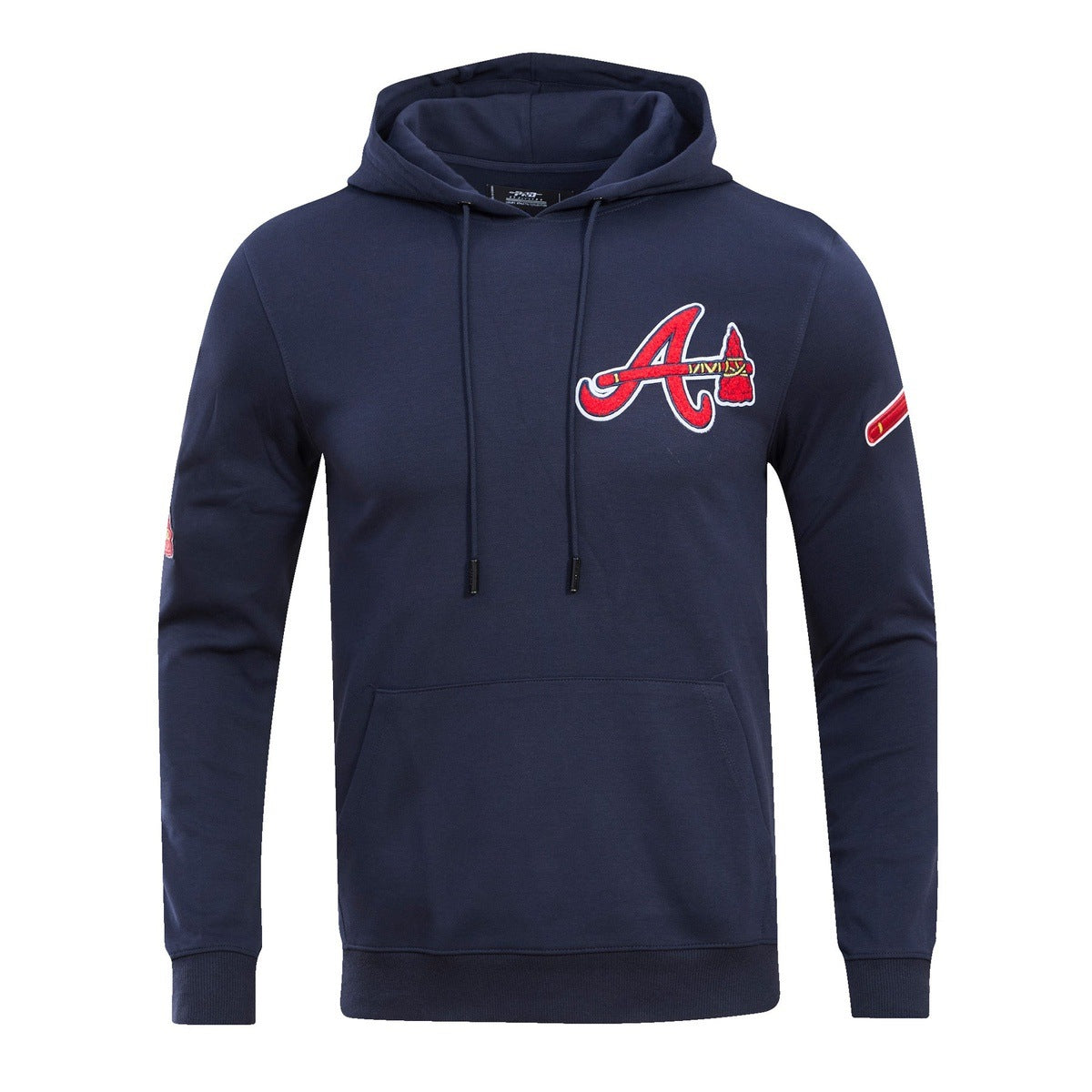 MLB ATLANTA BRAVES CLASSIC CHENILLE CHANDAIL À CAPUCHON POUR HOMME (MARINE MINUIT)