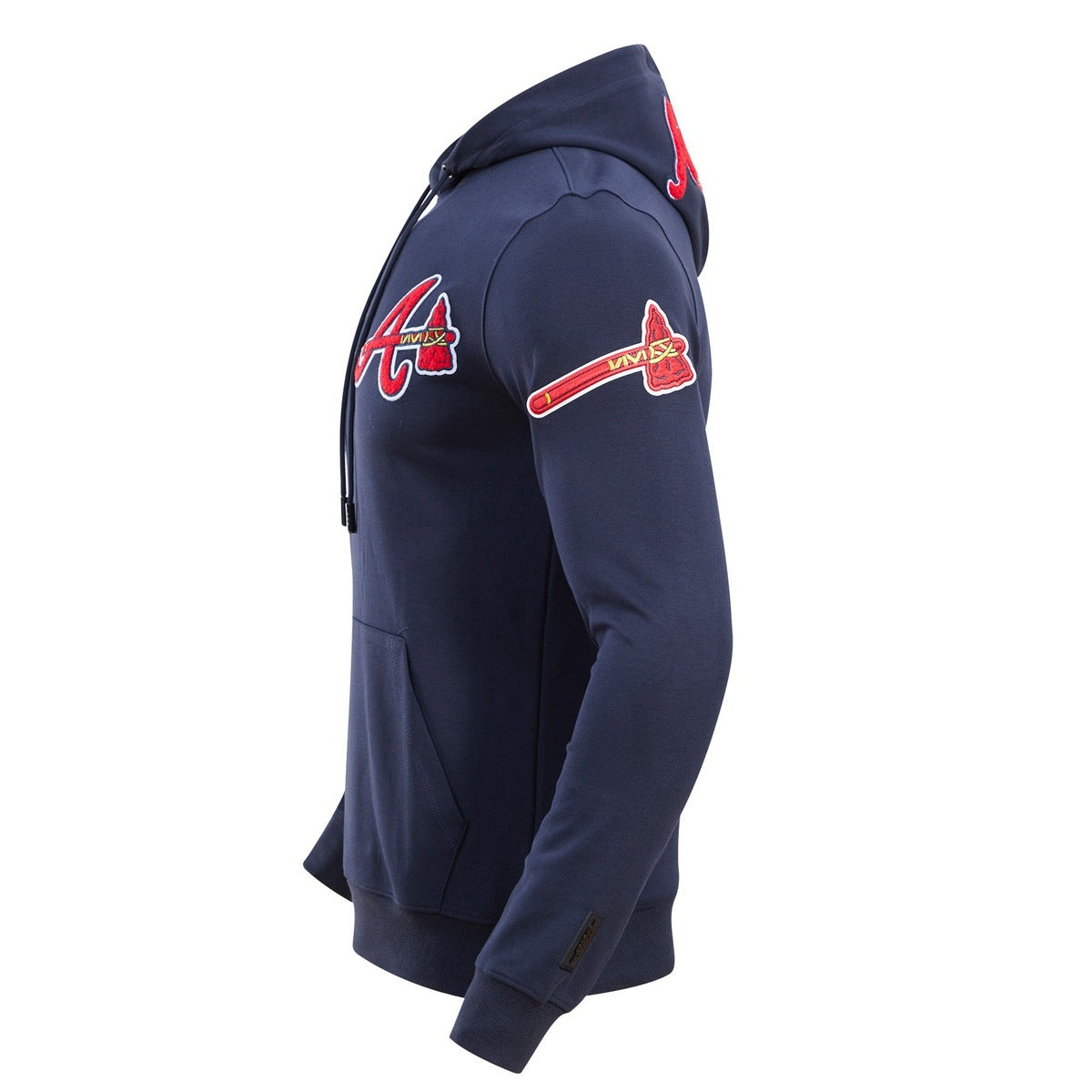 MLB ATLANTA BRAVES CLASSIC CHENILLE MEN'S PULLOVER HOODIE (MIDNIGHT NAVY)