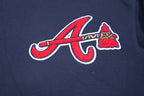 MLB ATLANTA BRAVES CLASSIC CHENILLE MEN'S PULLOVER HOODIE (MIDNIGHT NAVY)
