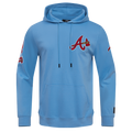 MLB ATLANTA BRAVES CLASSIC CHENILLE MEN'S PULLOVER HOODIE (UNIVERSITY BLUE)