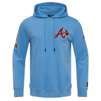 MLB ATLANTA BRAVES CLASSIC CHENILLE MEN'S PULLOVER HOODIE (UNIVERSITY BLUE)