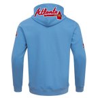 MLB ATLANTA BRAVES CLASSIC CHENILLE MEN'S PULLOVER HOODIE (UNIVERSITY BLUE)