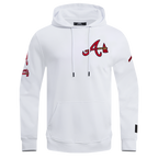 MLB ATLANTA BRAVES CLASSIC CHENILLE CHANDAIL À CAPUCHON POUR HOMME (BLANC)