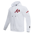 MLB ATLANTA BRAVES CLASSIC CHENILLE CHANDAIL À CAPUCHON POUR HOMME (BLANC)
