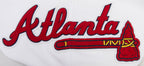 MLB ATLANTA BRAVES CLASSIC CHENILLE CHANDAIL À CAPUCHON POUR HOMME (BLANC)